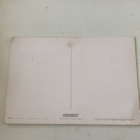 1987 Samantha Fox Postcards Set of 3. Printed in Sweden - Picture 5 of 9